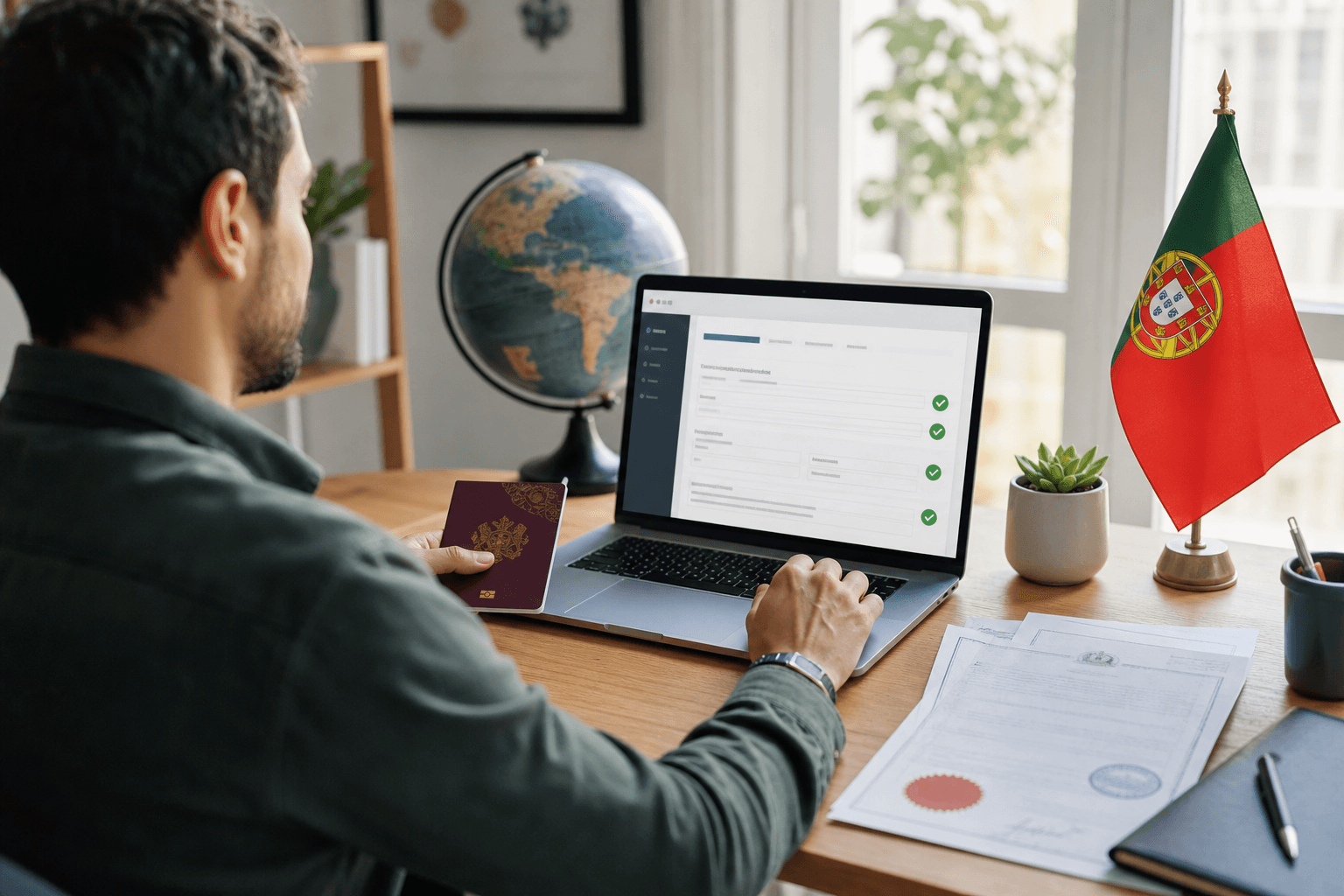 Non-resident applying for Portuguese NIF online from abroad