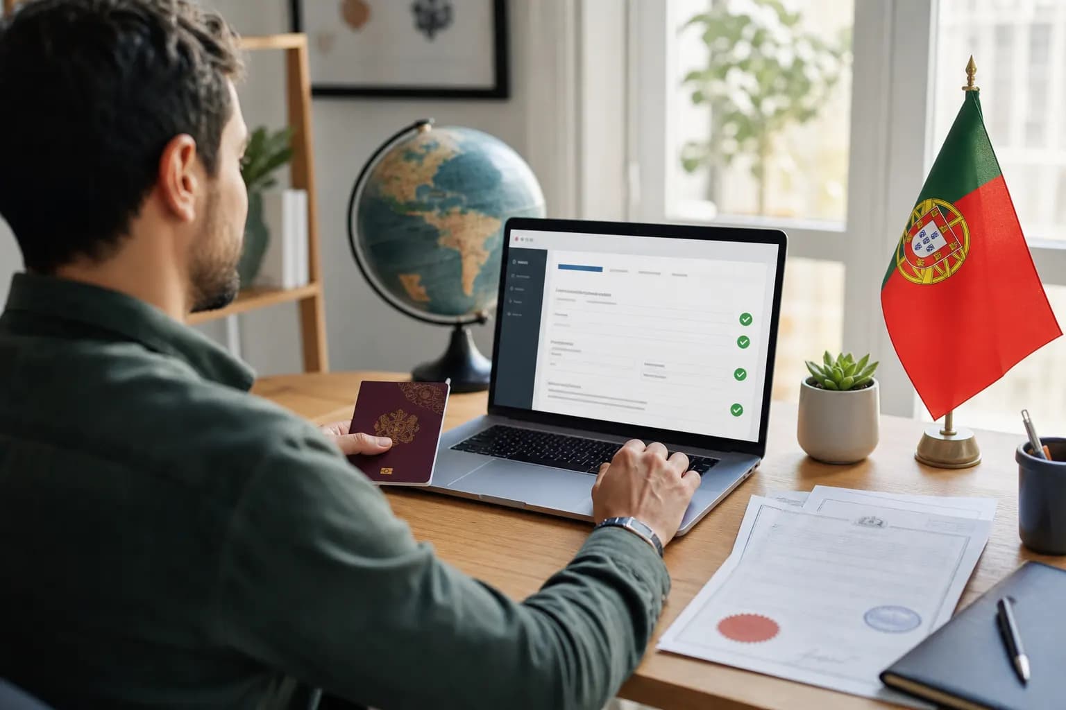 Non-resident applying for Portuguese NIF online from abroad
